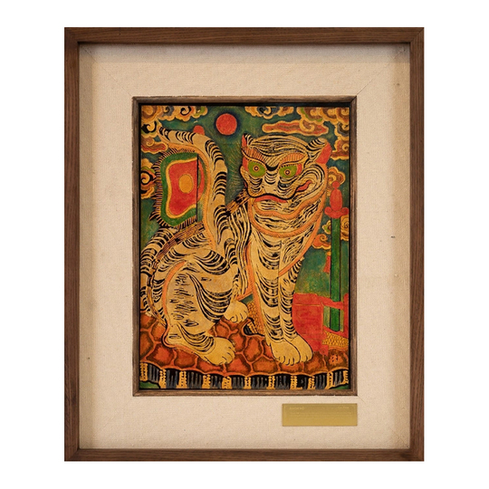 Lacquer Painting ( Five Tigers-The White Tiger)