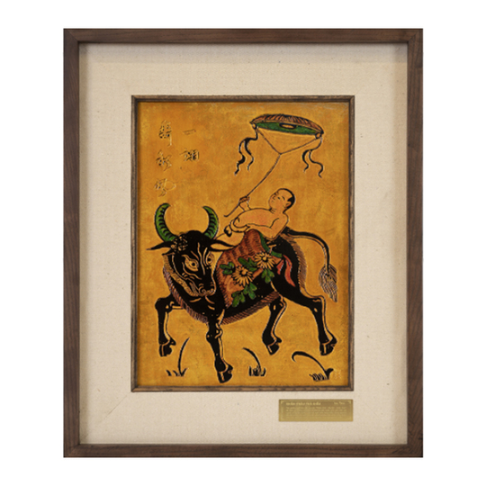 Lacquer Painting ( CHĂN TRÂU THẢ DIỀU )